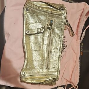Juicy Gold Metallic Clutch